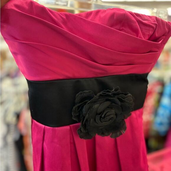 Speechless Ladies 3 Short Pink & Black Formal Dress - Picture 2 of 9